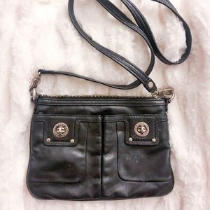 Sleek and Stylish Marc by Marc Jacobs Black Leather Crossbody Bag